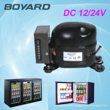 Refrigeration Parts Application and CE Certification 12v dc freezer compressor qdzh25g for freezer home & commercial